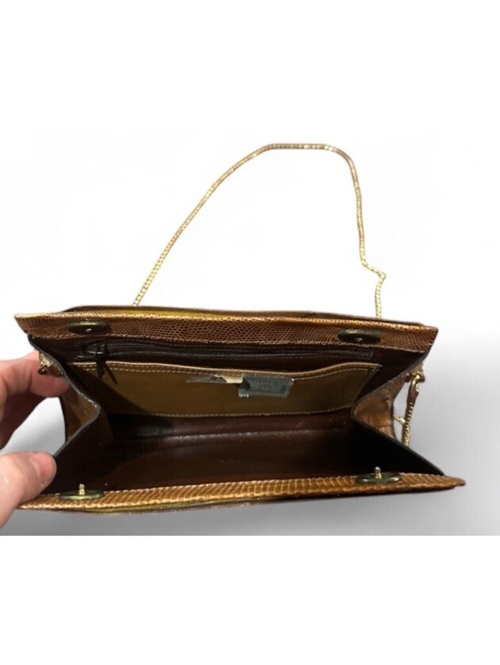 1970 Gucci Lizard Skin Handbag - Picture 8 of 9